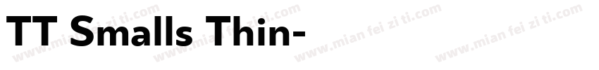 TT Smalls Thin字体转换